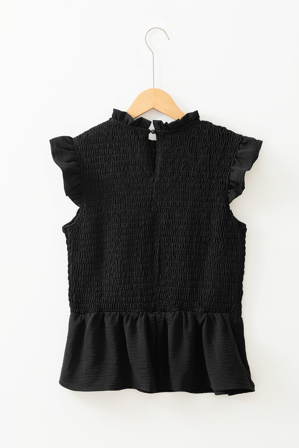 Noir Luxe Peplum Top