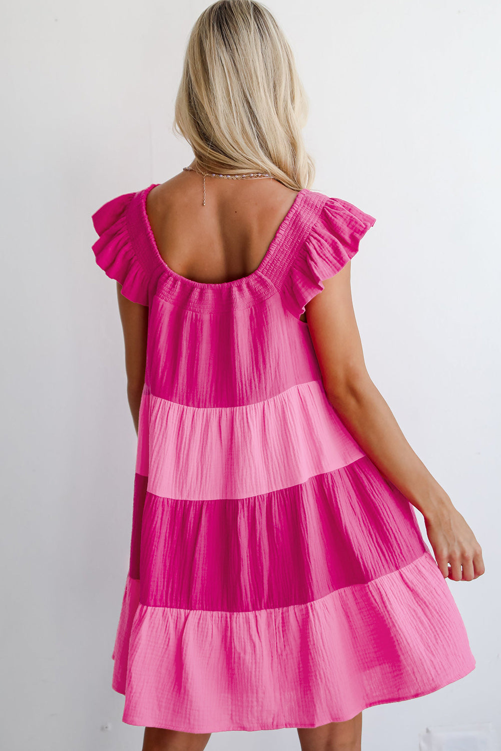 Perfectly Pink Flutter Dress