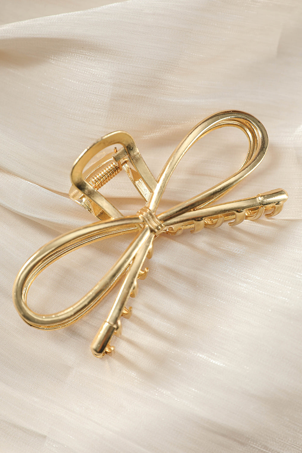 Gold Bowknot Claw Clip