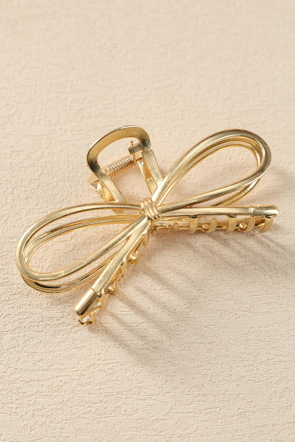 Gold Bowknot Claw Clip