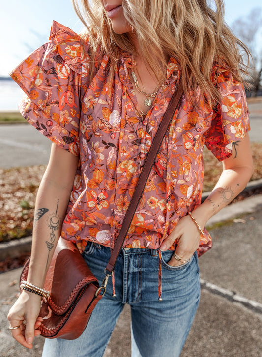 Orange Blossom Blouse