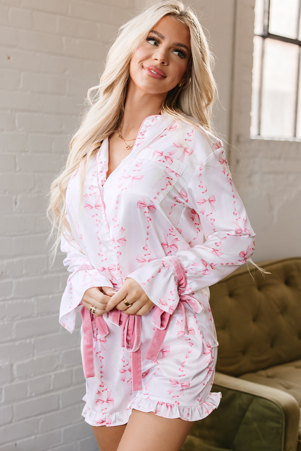 Tied with Love Pajama Set