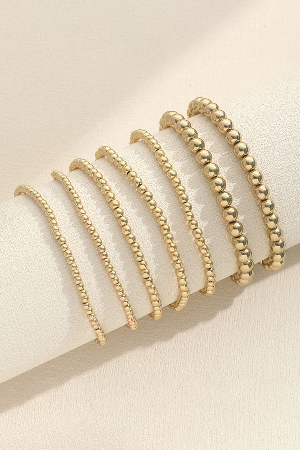 Gold 7pcs Minimalist Bracelet Set