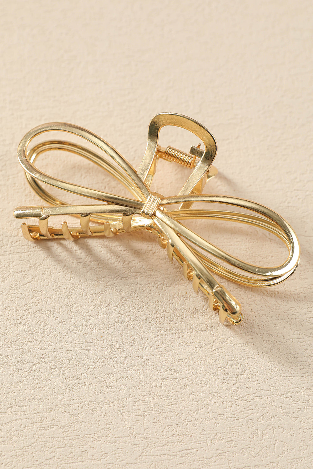 Gold Bowknot Claw Clip